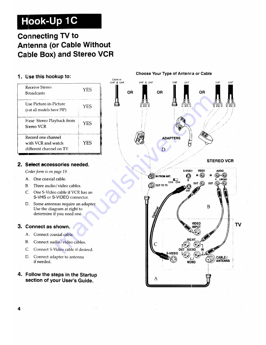 RCA F27677 Connection Manual Download Page 6