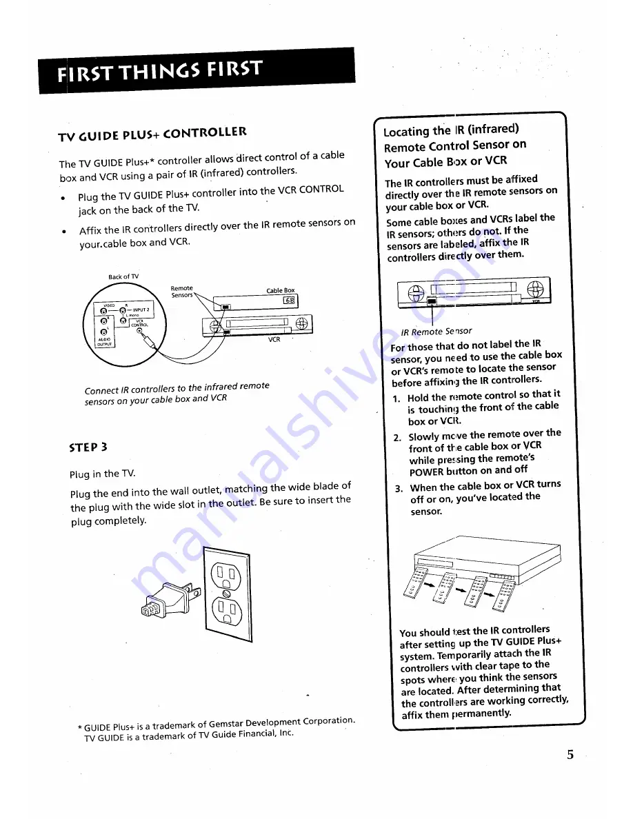 RCA F27679 Скачать руководство пользователя страница 7