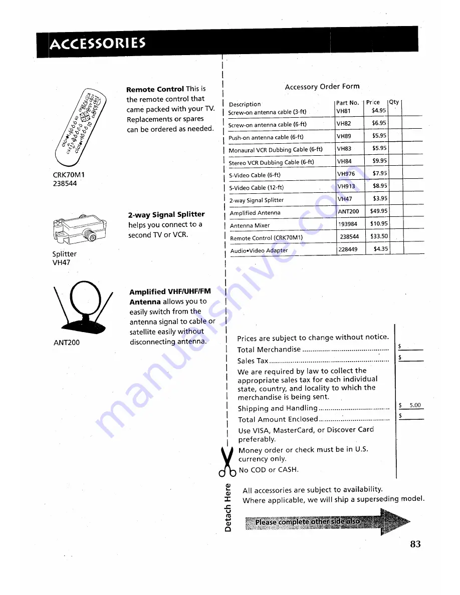 RCA F27679 Скачать руководство пользователя страница 85