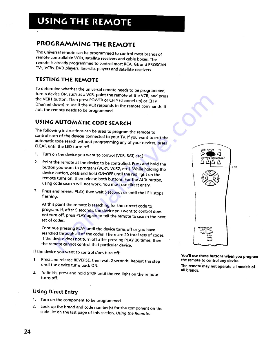 RCA F27685 Скачать руководство пользователя страница 26