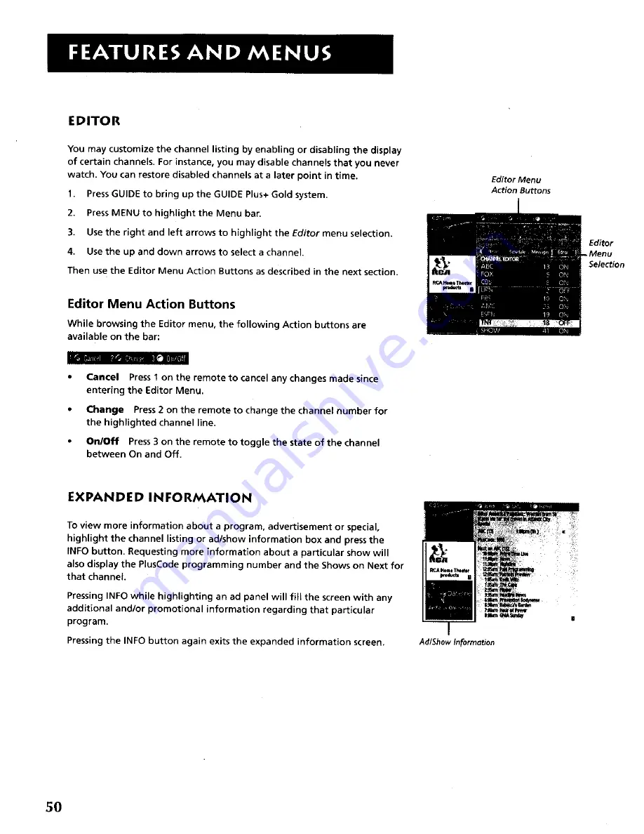 RCA F27685 User Manual Download Page 52