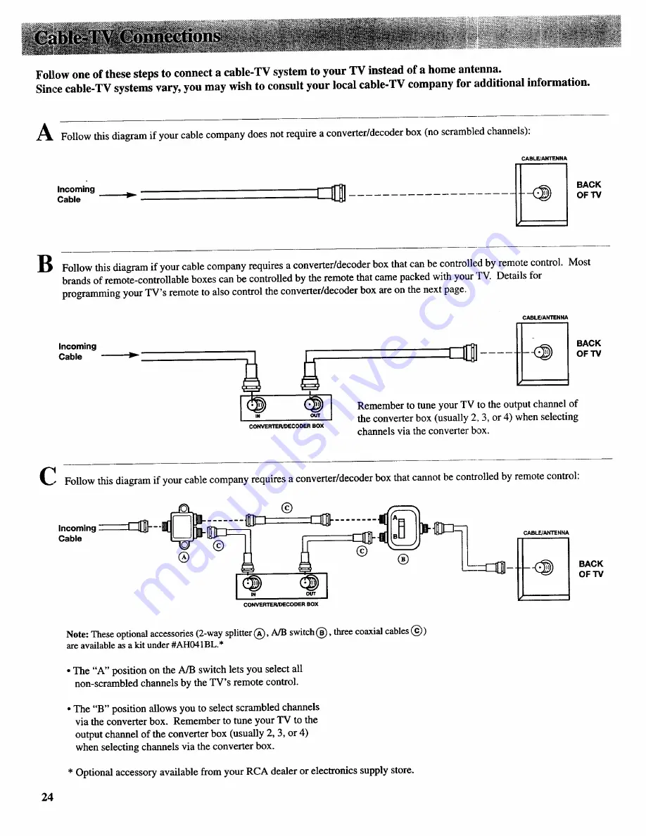 RCA F27700 Скачать руководство пользователя страница 26