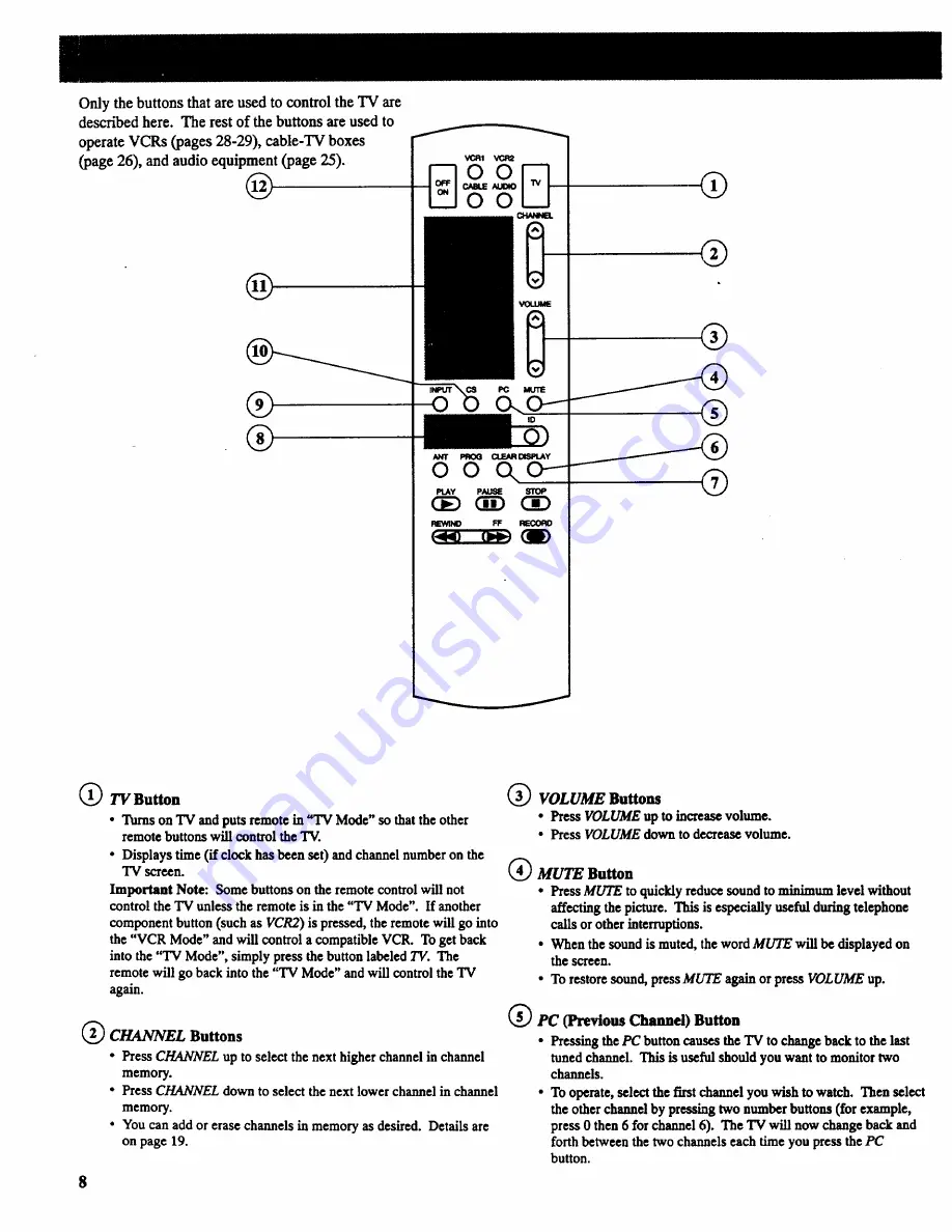 RCA F27701 Скачать руководство пользователя страница 10