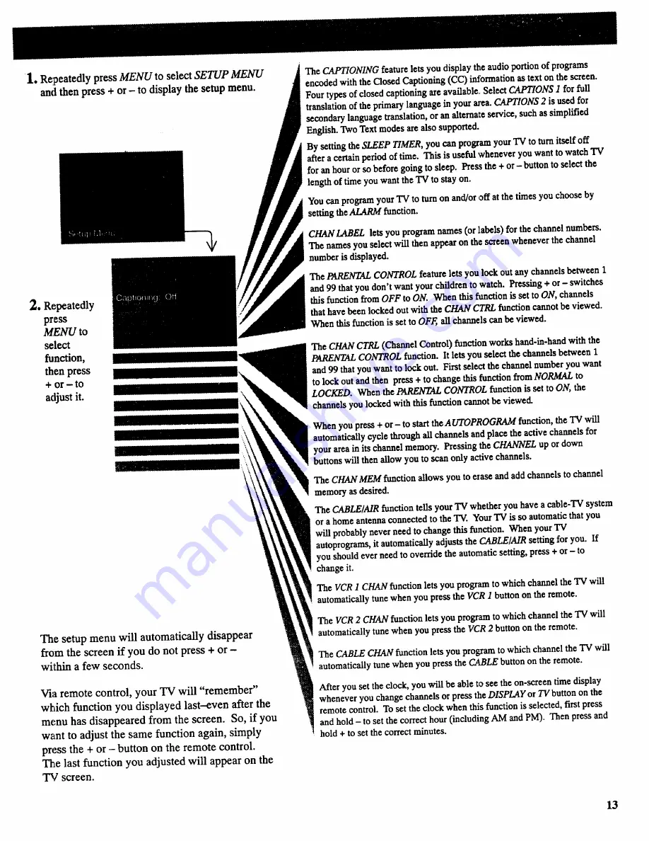 RCA F27701 Скачать руководство пользователя страница 15