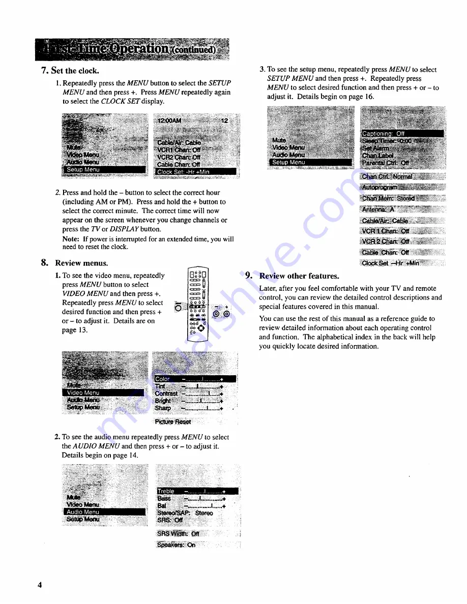 RCA F35750 Owner'S Manual Download Page 6