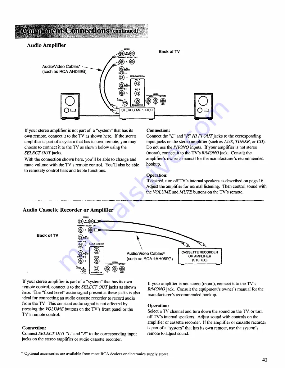 RCA F35750 Owner'S Manual Download Page 43