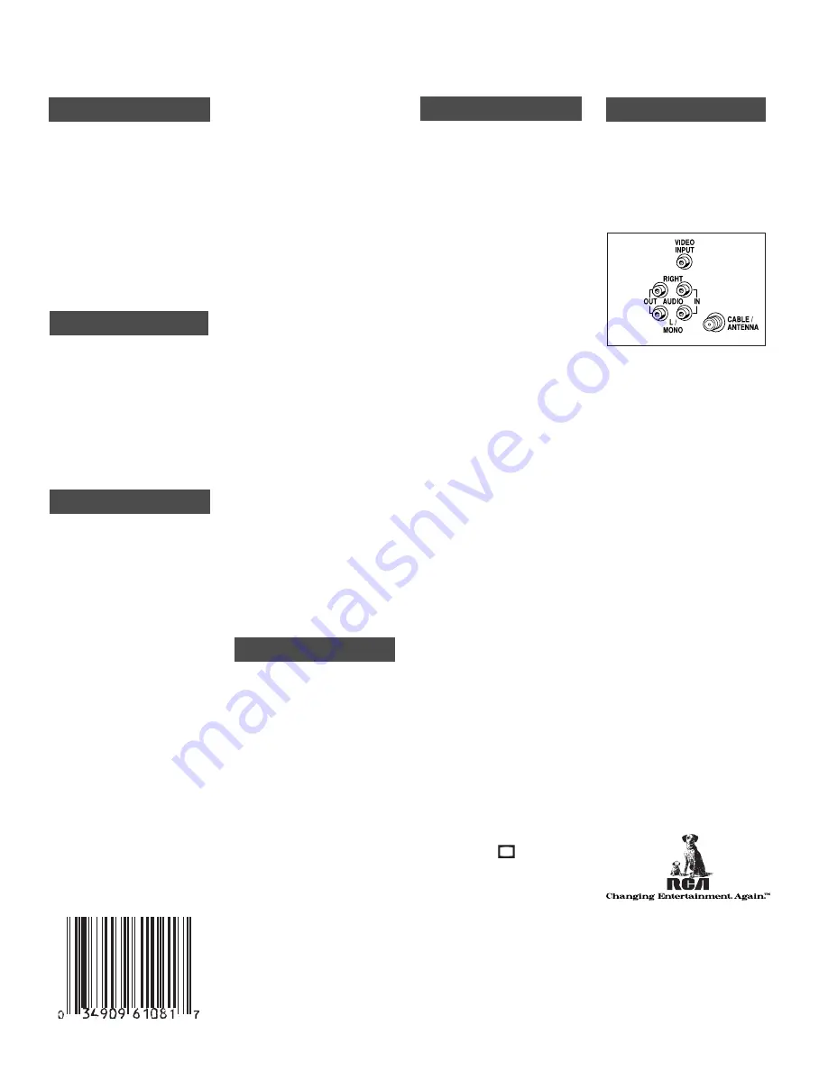 RCA F36673 Скачать руководство пользователя страница 2