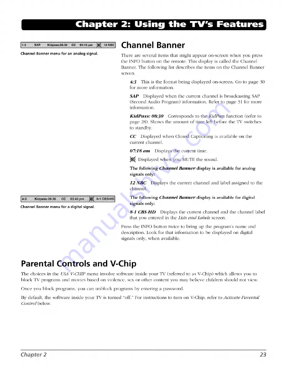 RCA HD26W054T User Manual Download Page 25