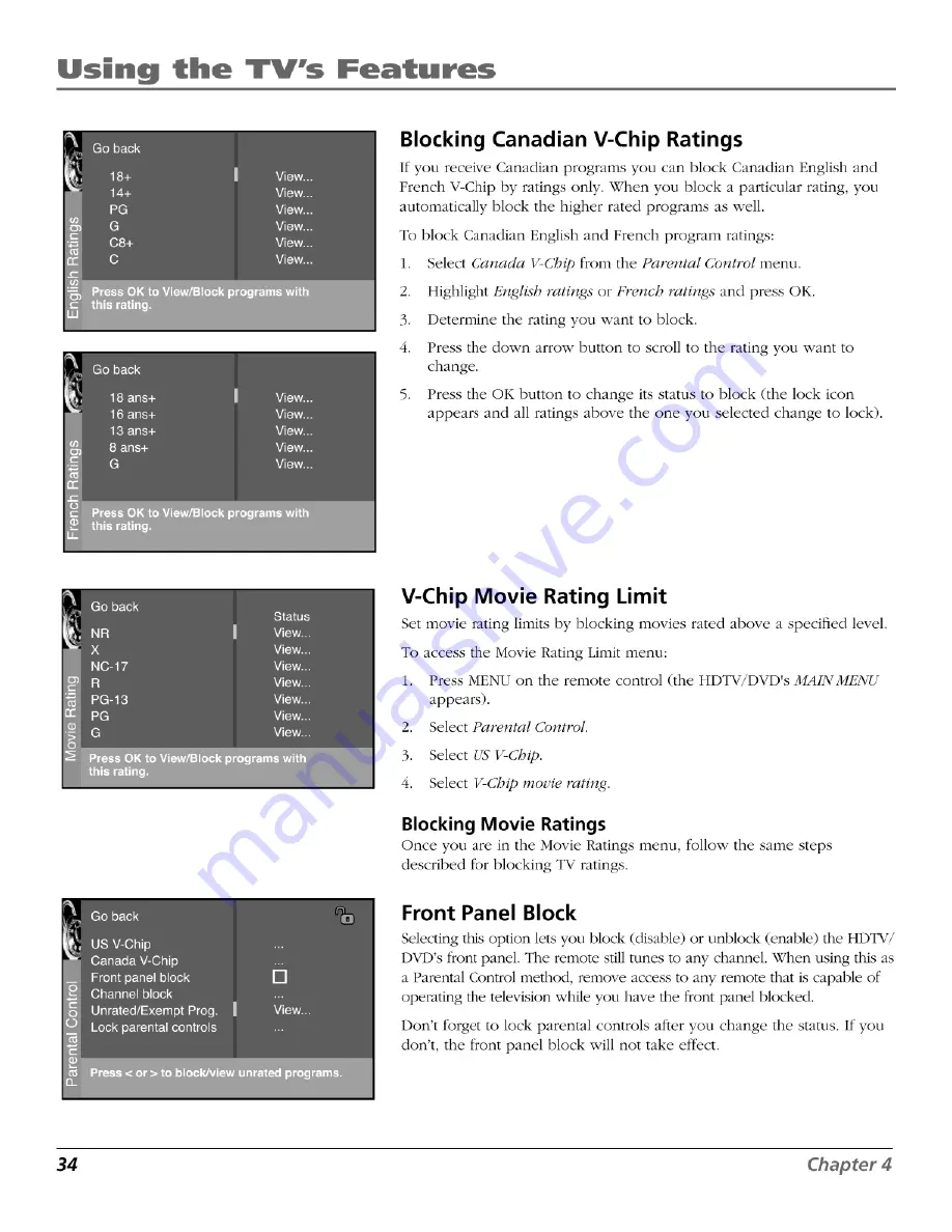 RCA HD52W69D User Manual Download Page 36