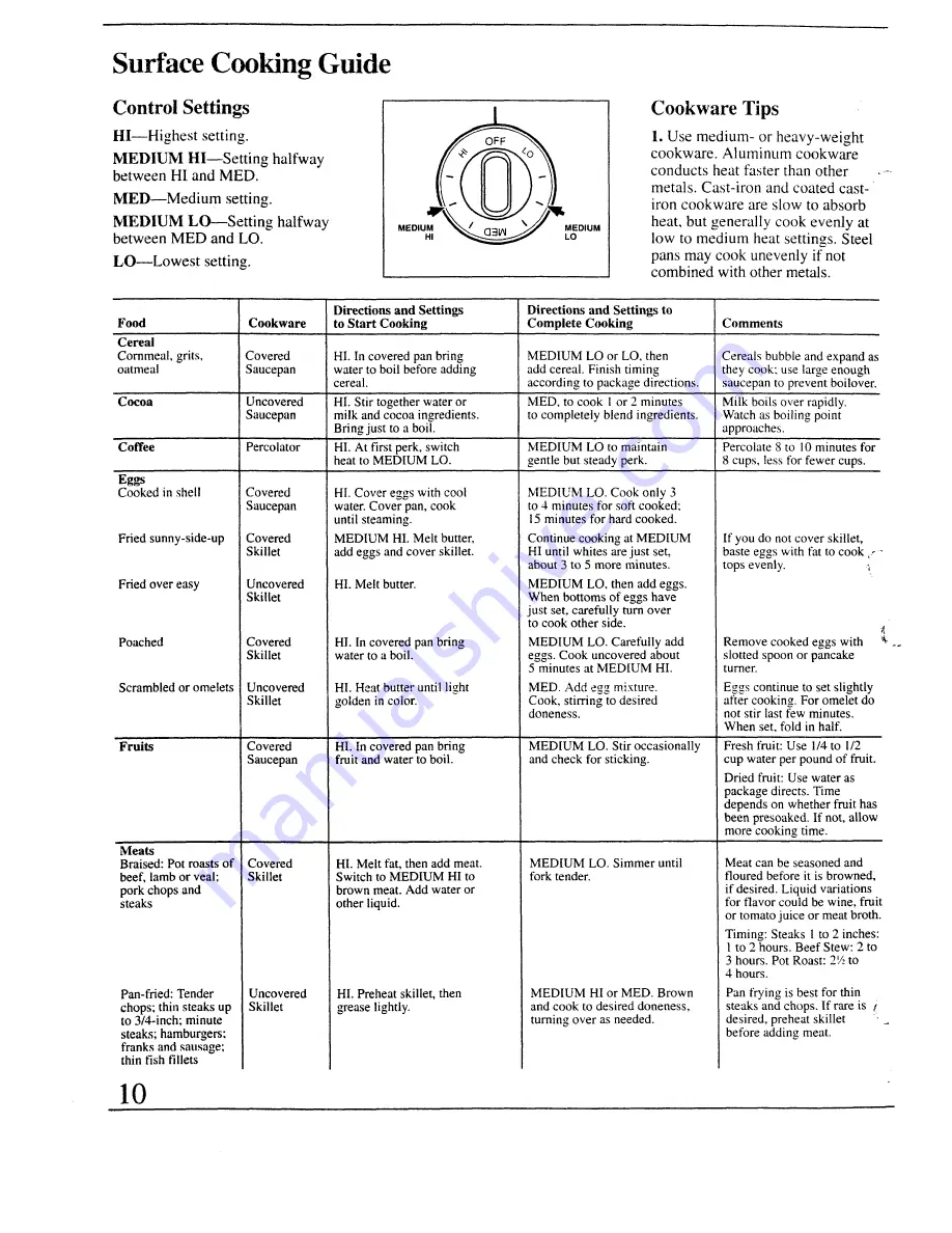 RCA L3B315GL Use And Care & Installation Download Page 10