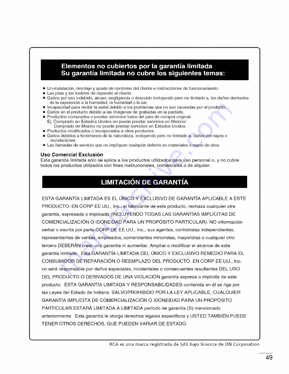 RCA LED22B45RQD User Manual Download Page 50