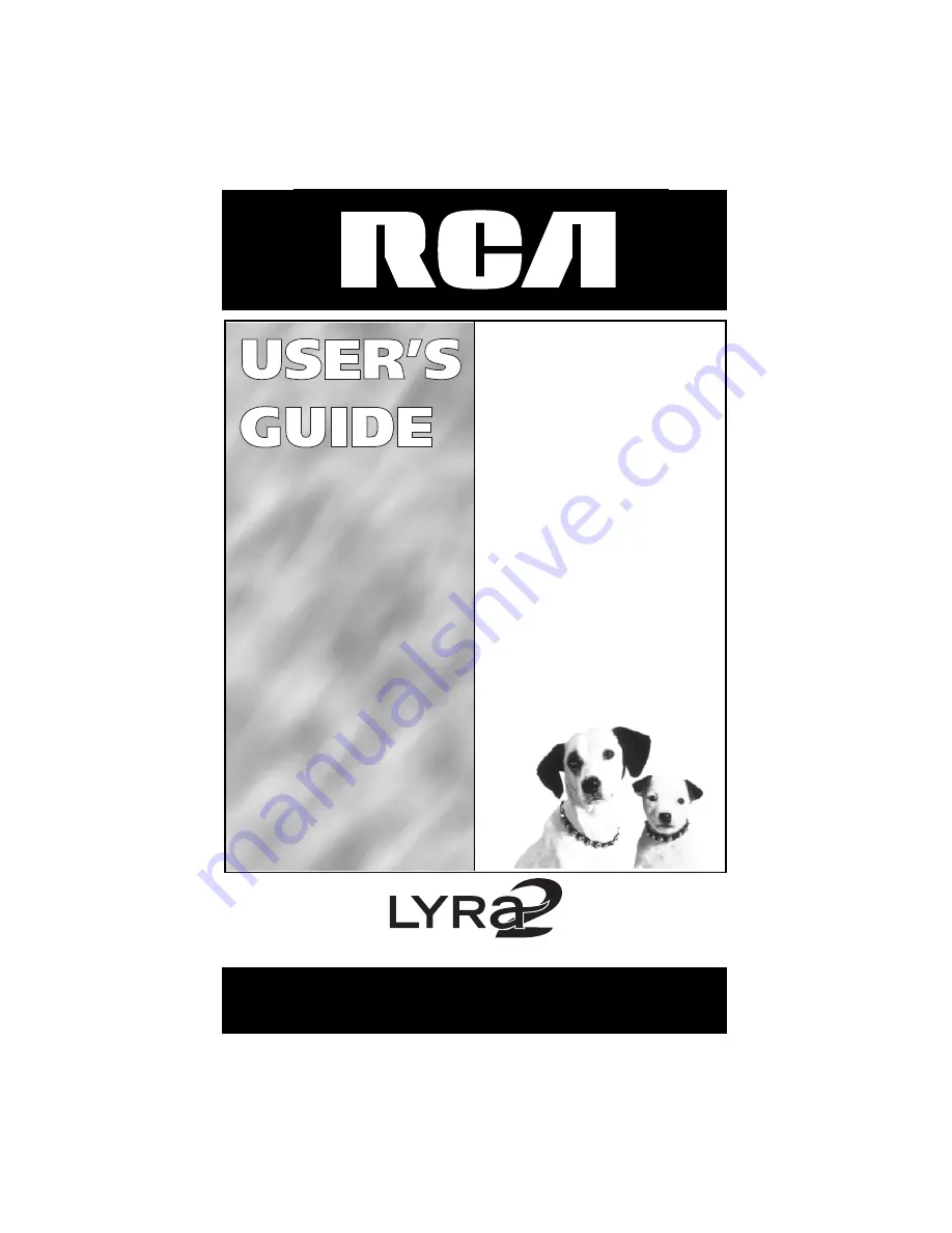 RCA Lyra2 RD2211 User Manual Download Page 1