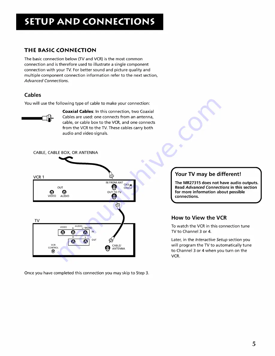 RCA MR25515 User Manual Download Page 7