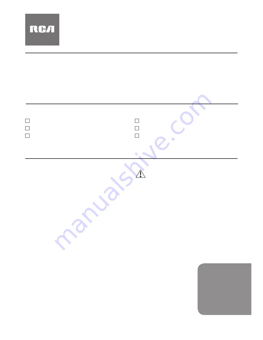 RCA MS60BKR Instruction Manual Download Page 1