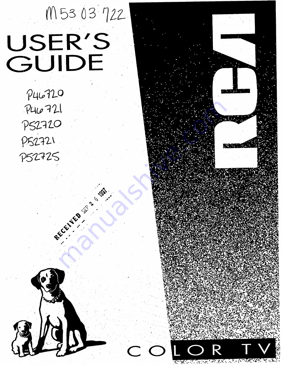 RCA P46720 User Manual Download Page 1