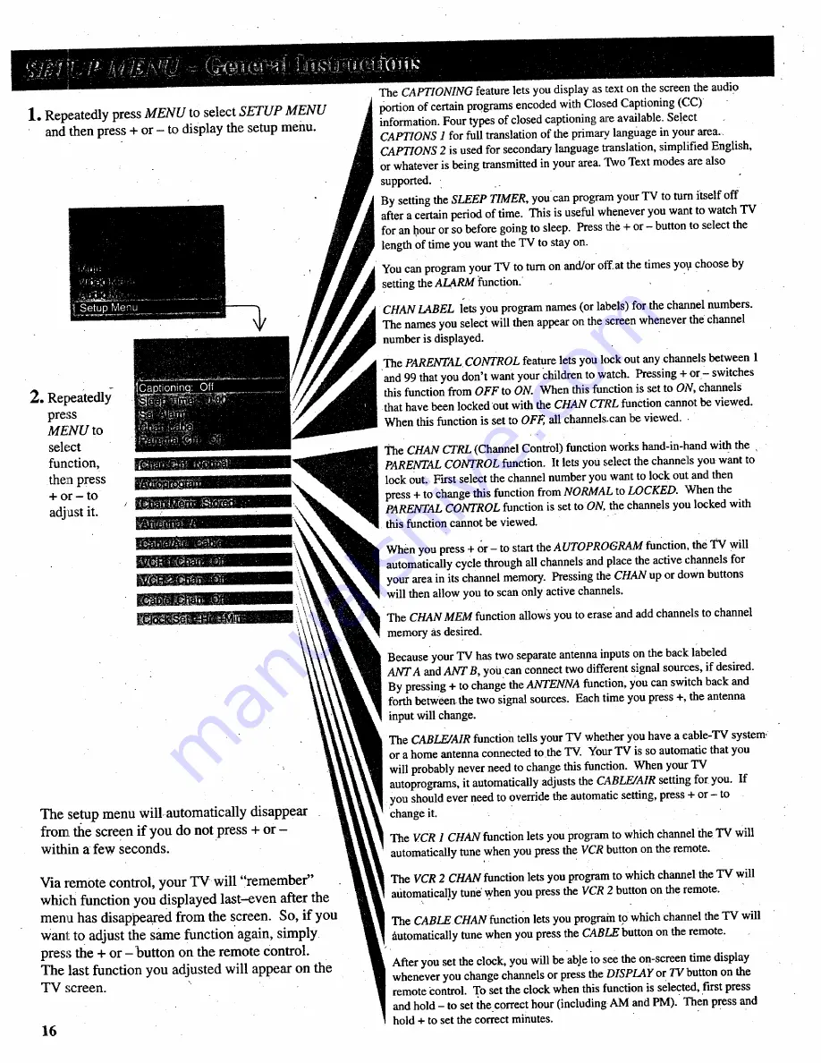 RCA P46720 Скачать руководство пользователя страница 18