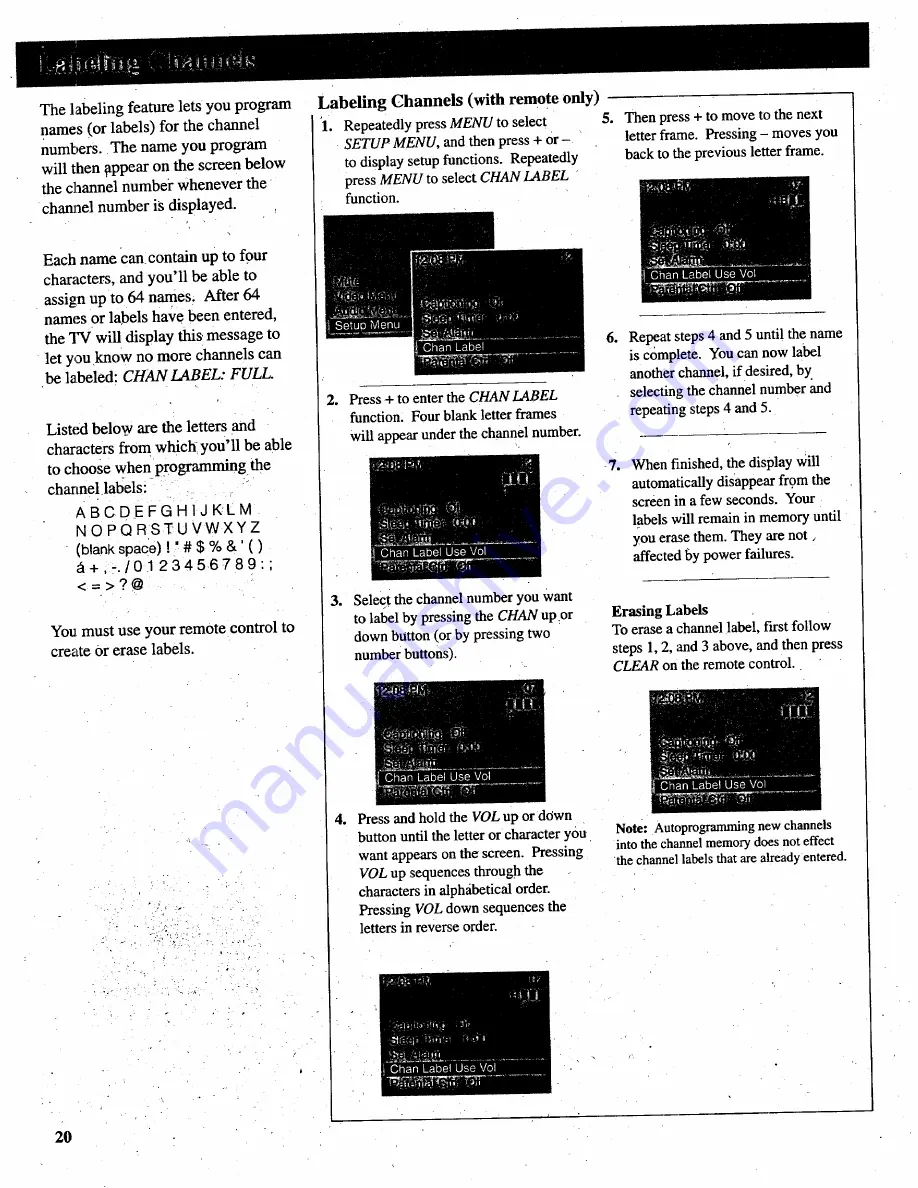 RCA P46720 Скачать руководство пользователя страница 22