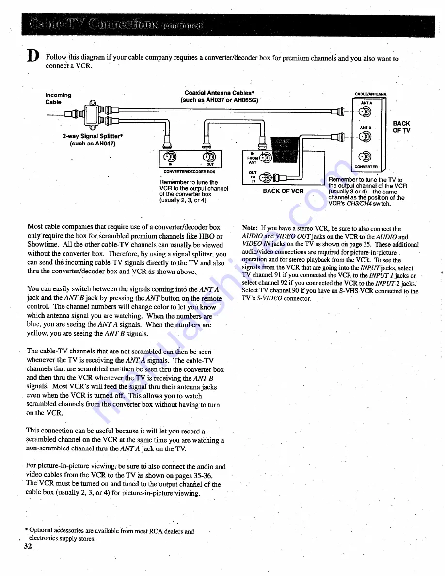 RCA P46720 Скачать руководство пользователя страница 34