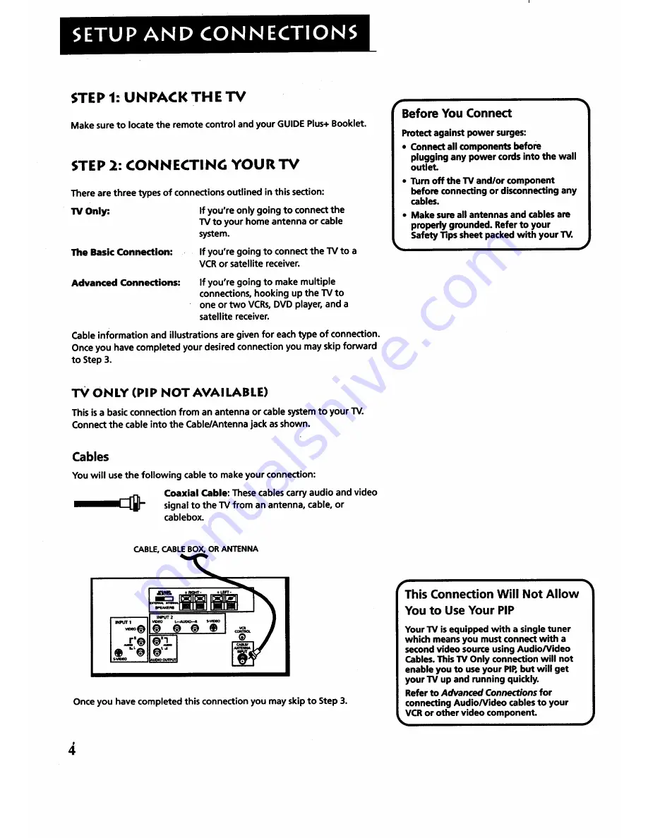 RCA P46920 Скачать руководство пользователя страница 6