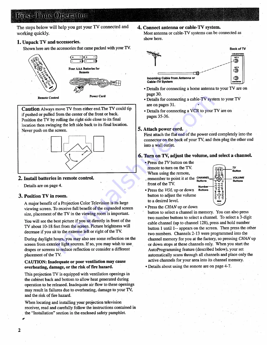 RCA P52753 User Manual Download Page 4