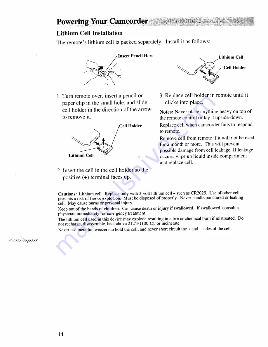 RCA Pro852 User Manual Download Page 16