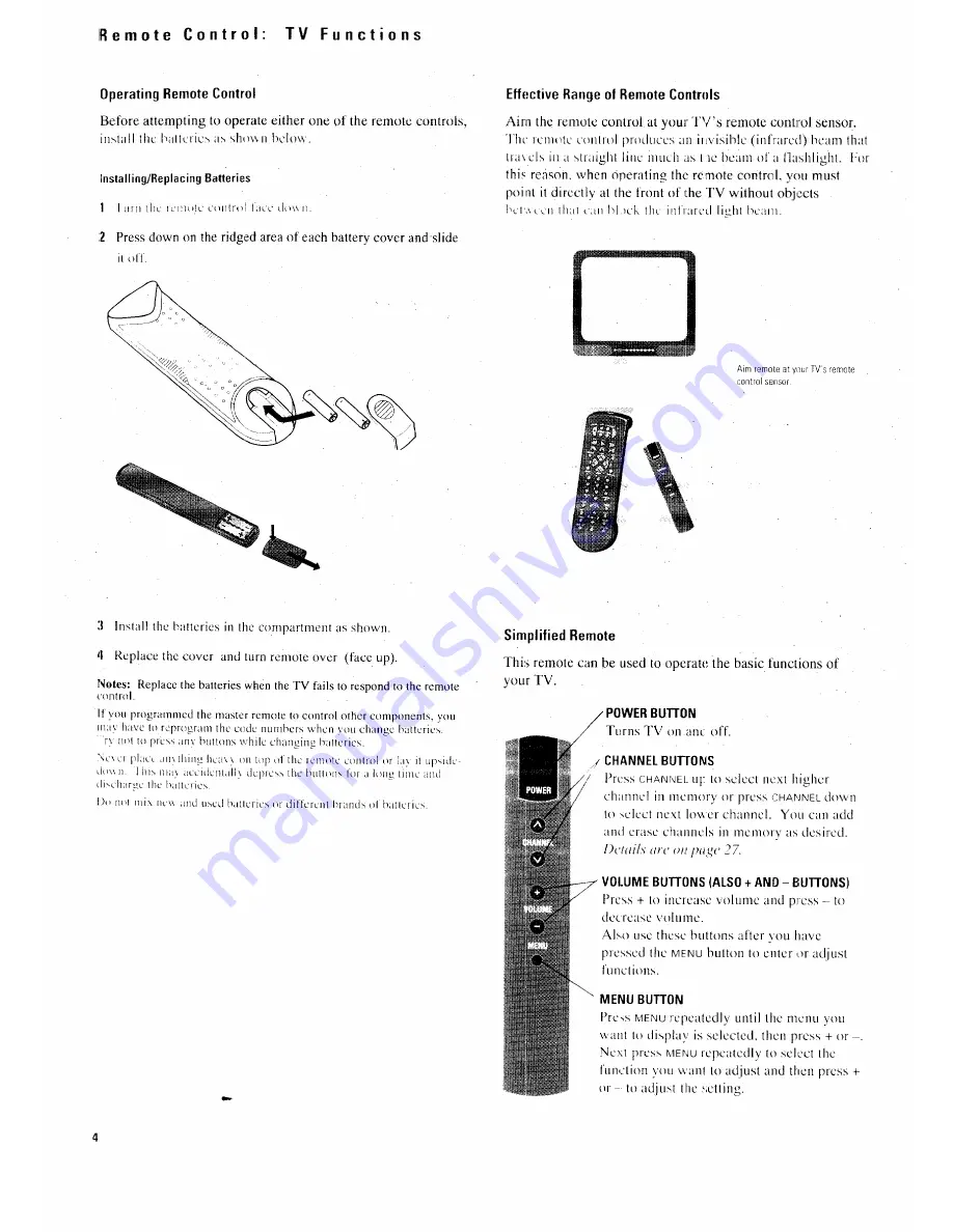 RCA ProScan PS35153 Owner'S Manual Download Page 7