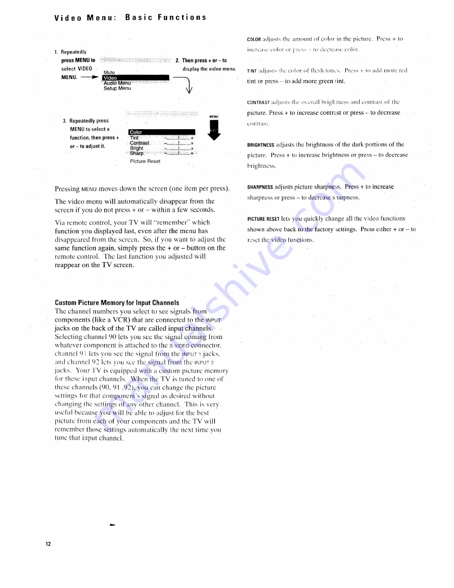 RCA ProScan PS35153 Owner'S Manual Download Page 15