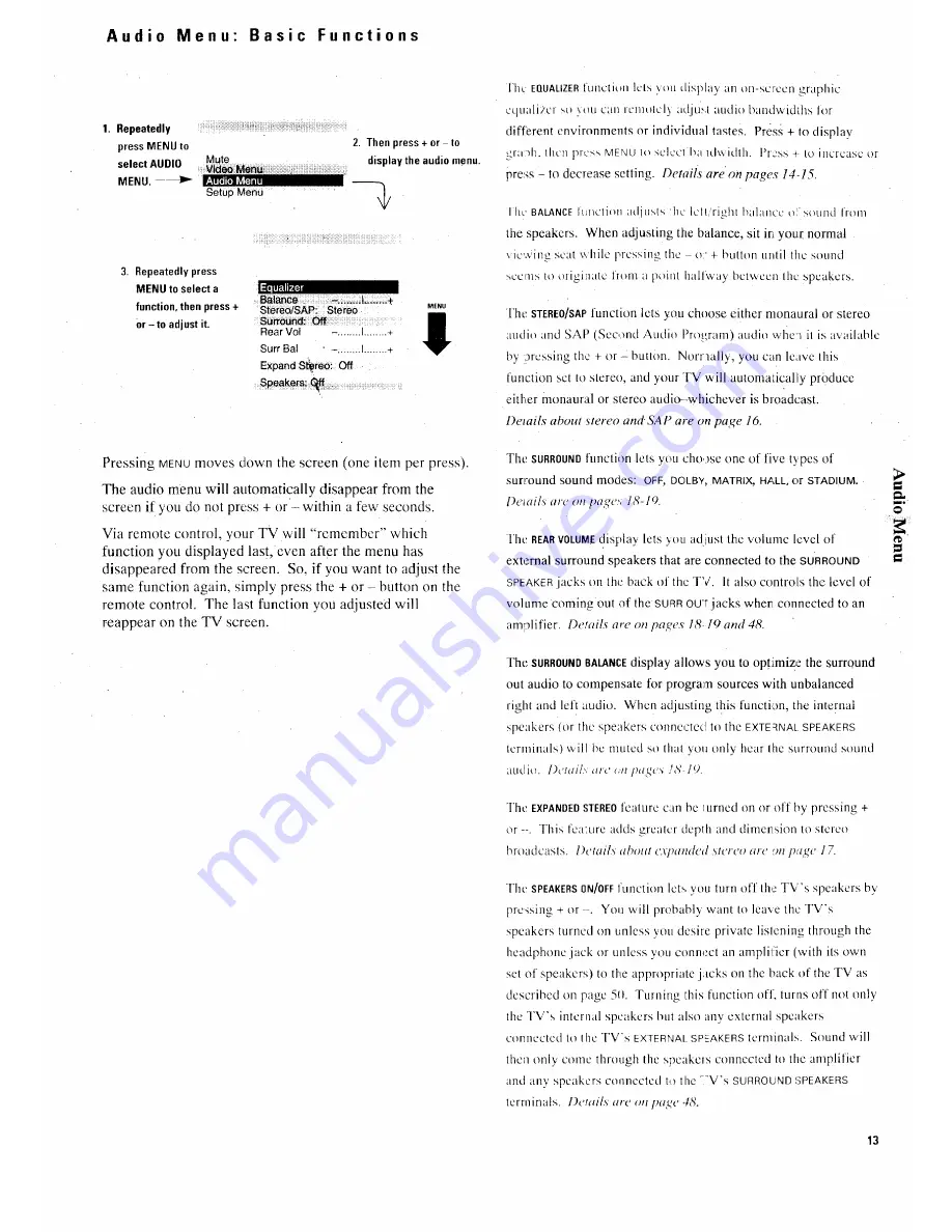 RCA ProScan PS35153 Owner'S Manual Download Page 16