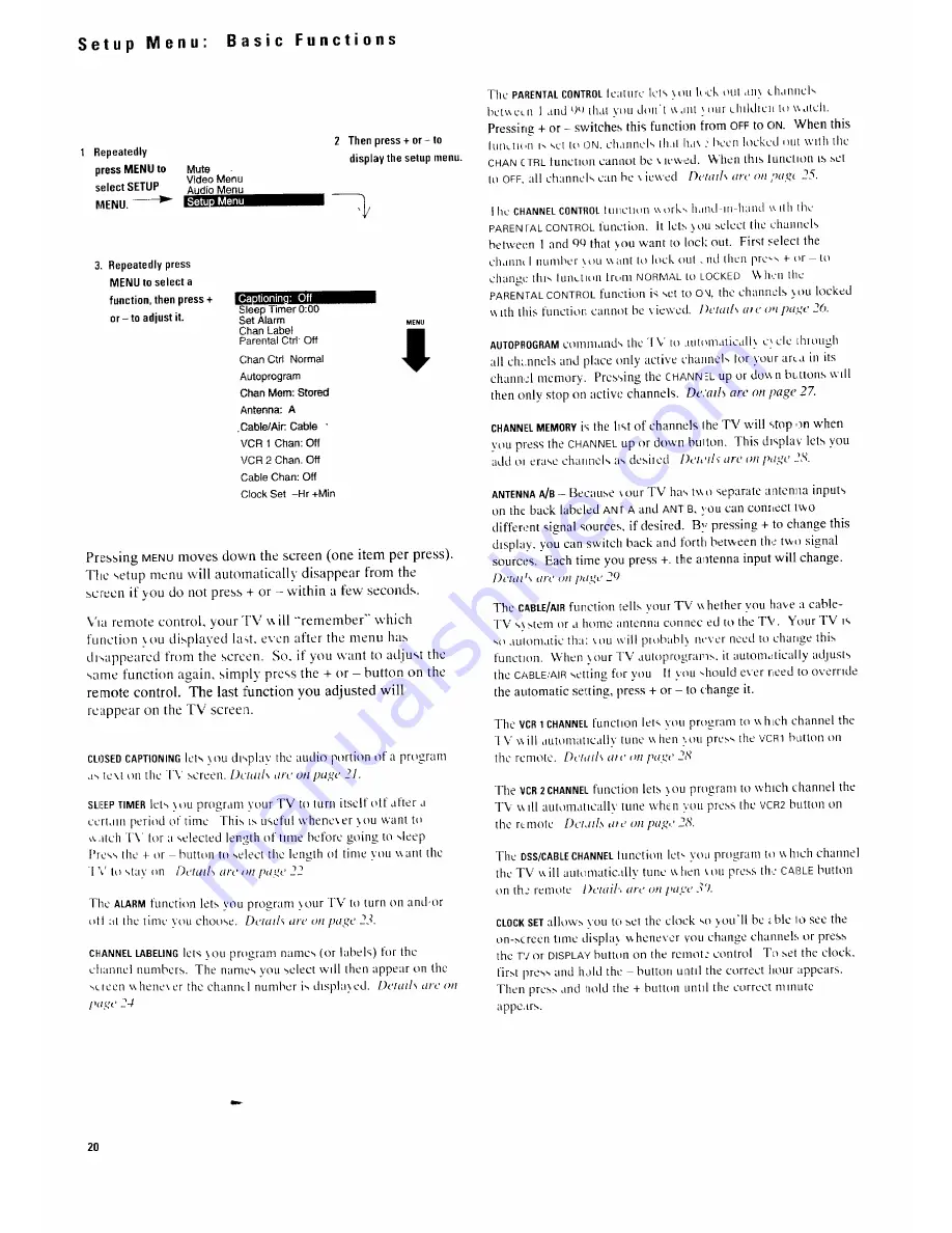 RCA ProScan PS35153 Owner'S Manual Download Page 23