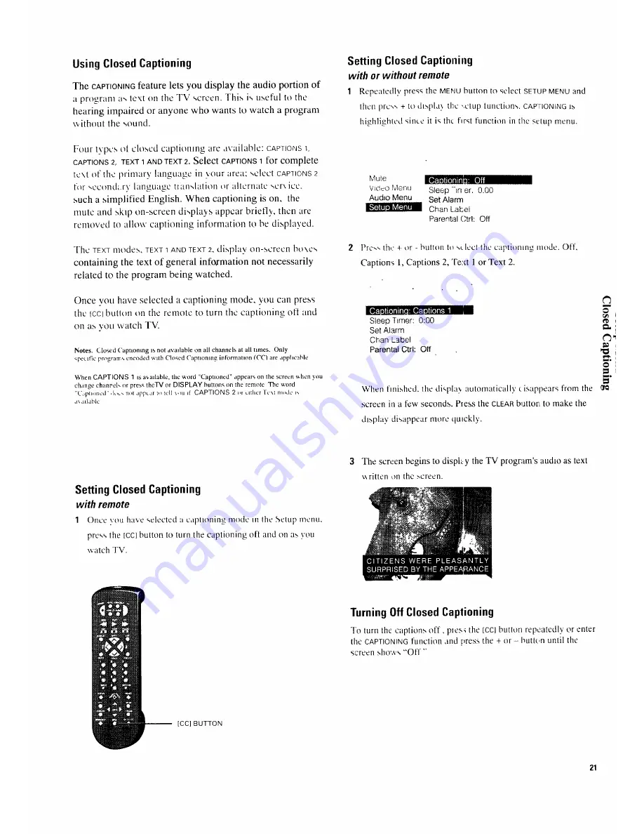 RCA ProScan PS35153 Owner'S Manual Download Page 24