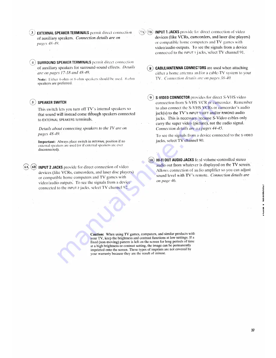 RCA ProScan PS35153 Owner'S Manual Download Page 40