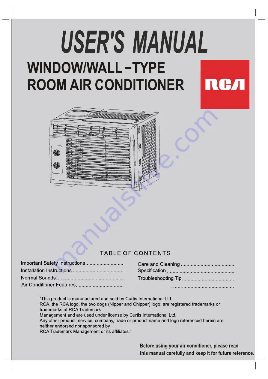 RCA RACM5000-F User Manual Download Page 1