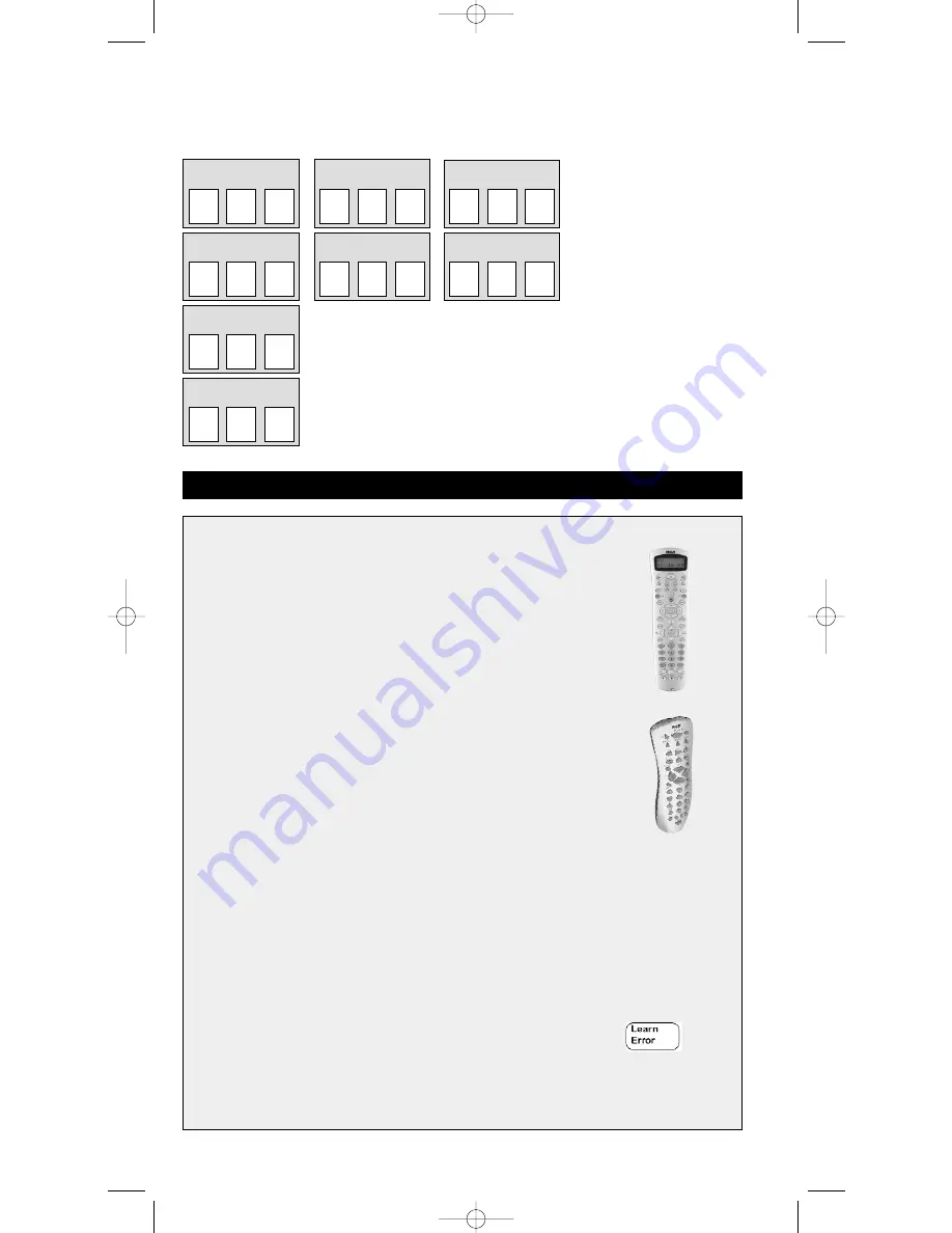 RCA RCU811 - Learning Remote Скачать руководство пользователя страница 8