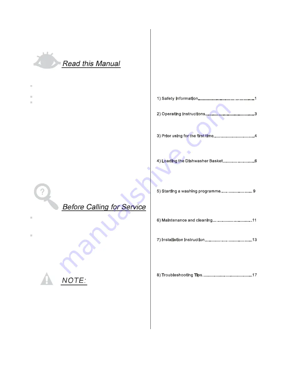 RCA RDW3208 Instruction Manual Download Page 2