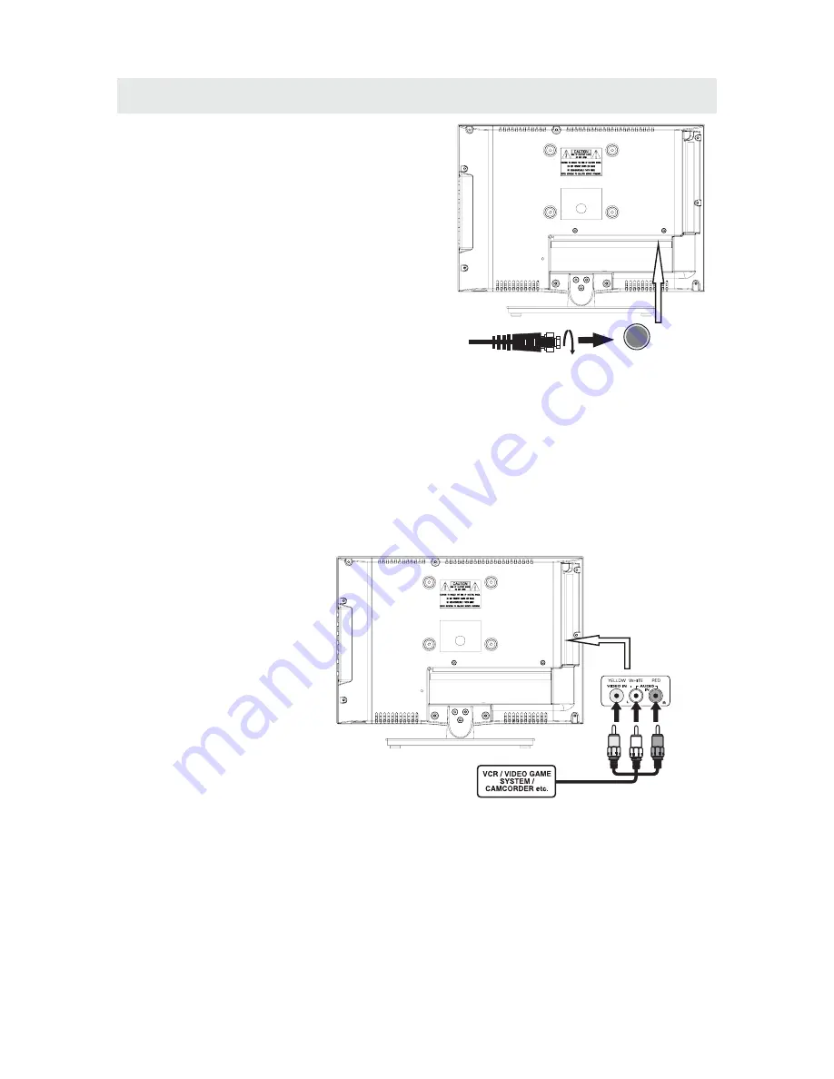 RCA RLED1530-WHITE Instruction Manual Download Page 10