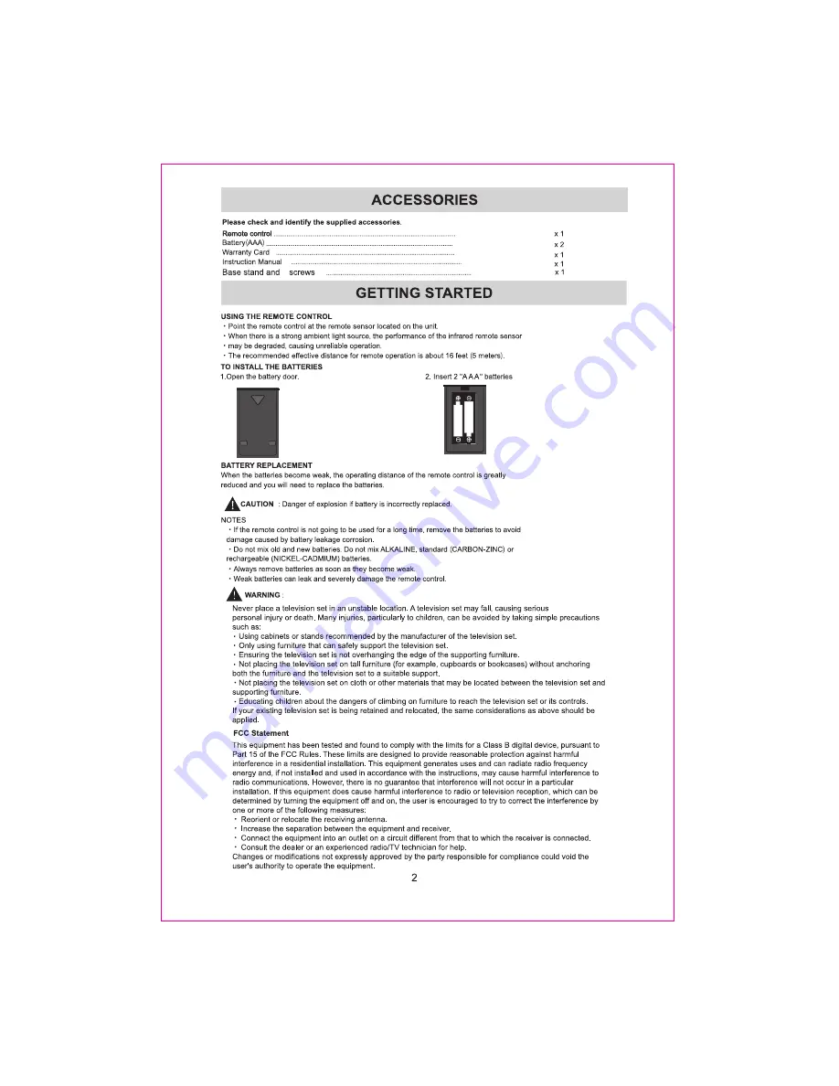 RCA RNSM4504 Instruction Manual Download Page 5