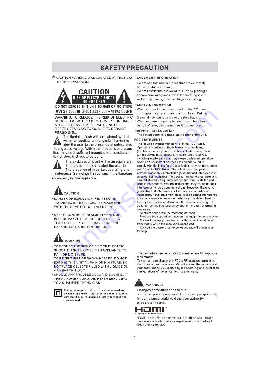 RCA RNSMU7036-B Instruction Manual Download Page 4