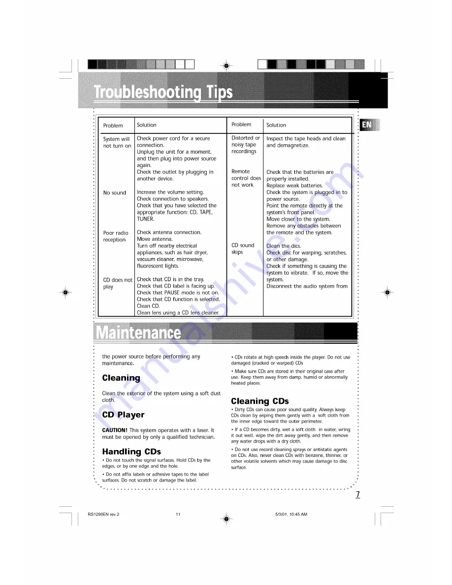 RCA RS1290 Manual Download Page 9