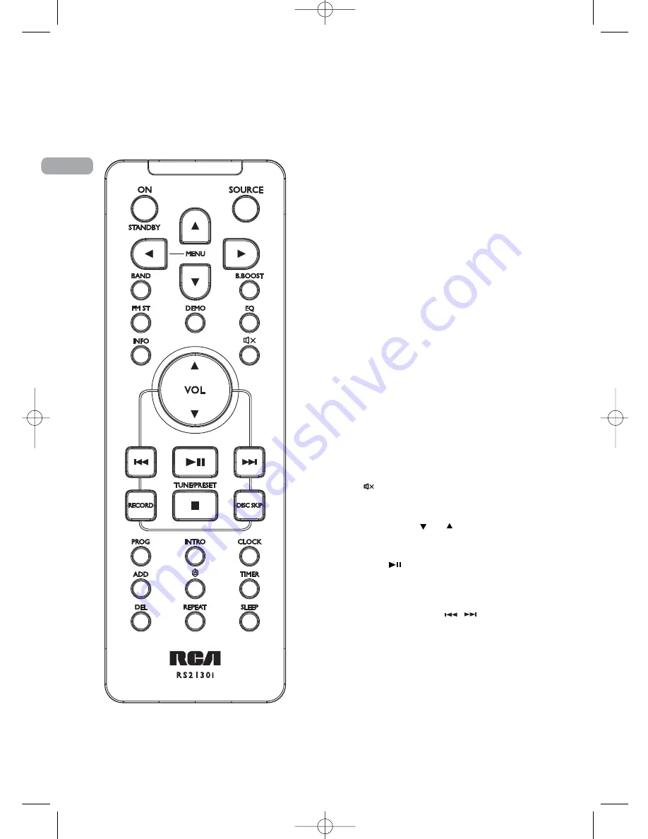 RCA RS2130i Скачать руководство пользователя страница 10