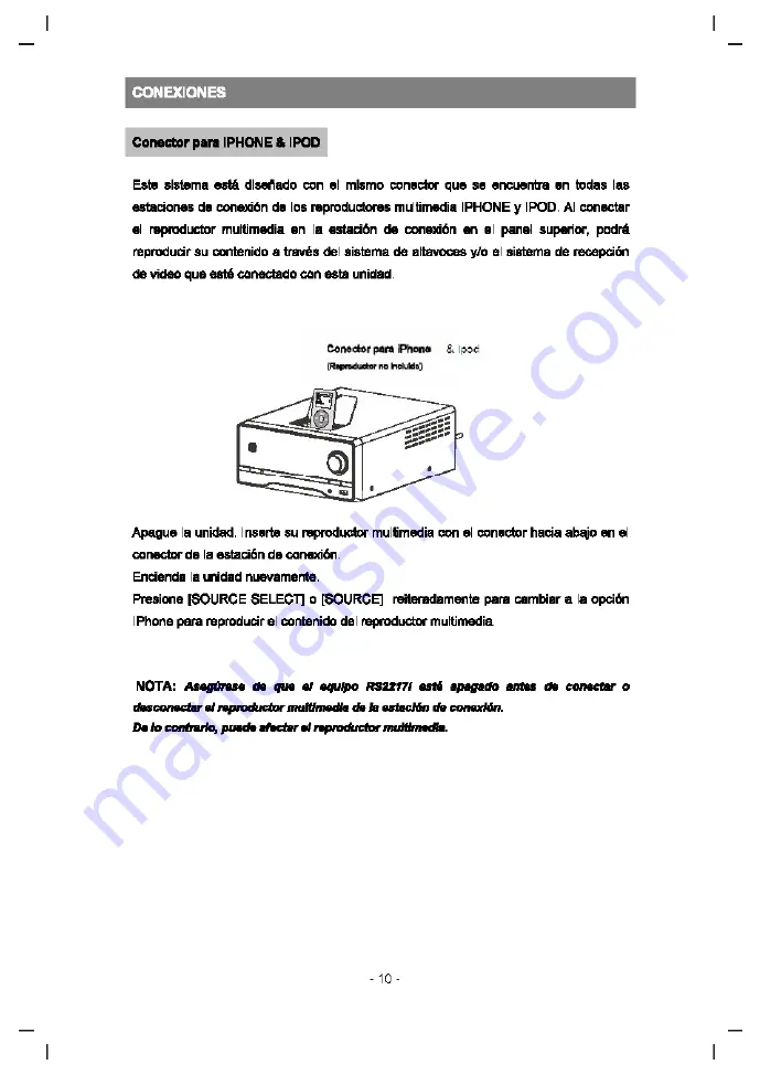 RCA RS2217I Скачать руководство пользователя страница 10