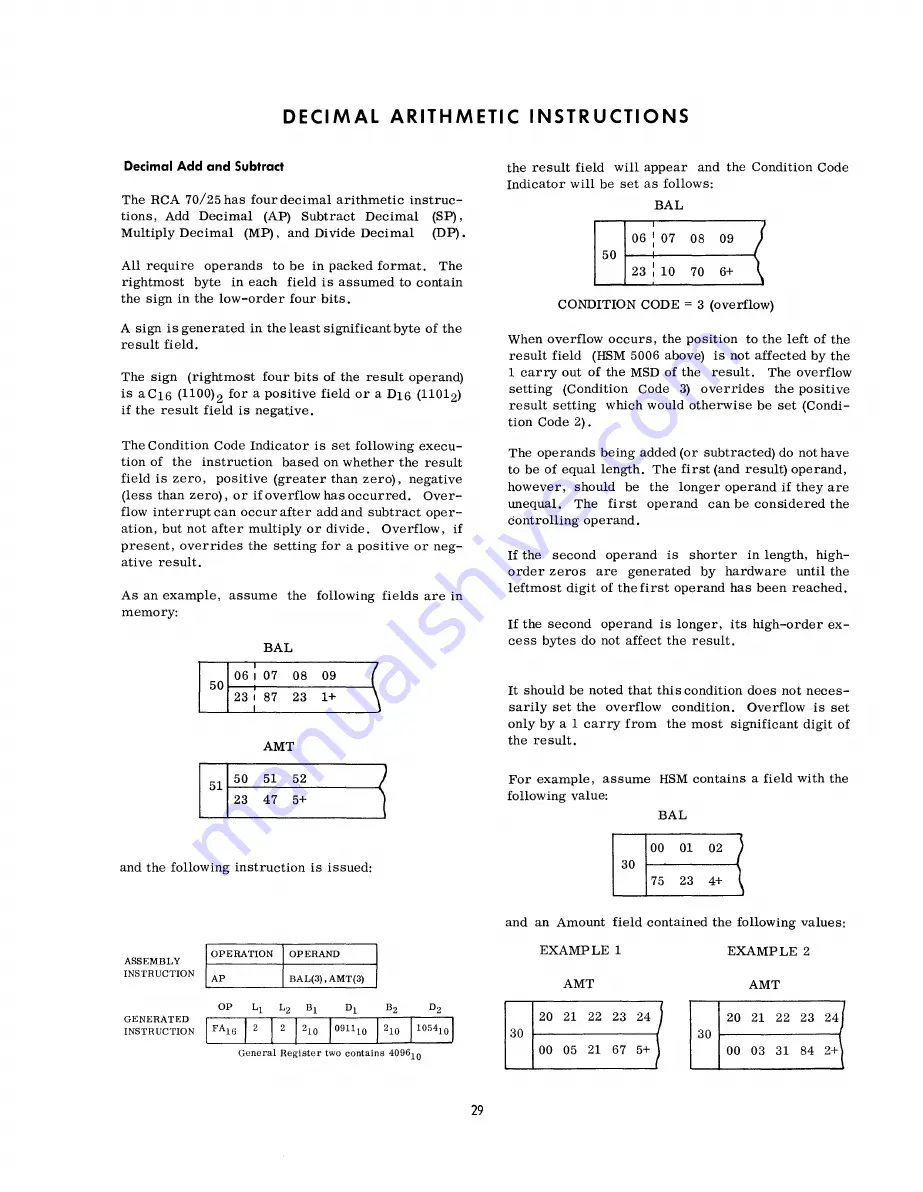 RCA Spectra 70 Training Manual Download Page 35