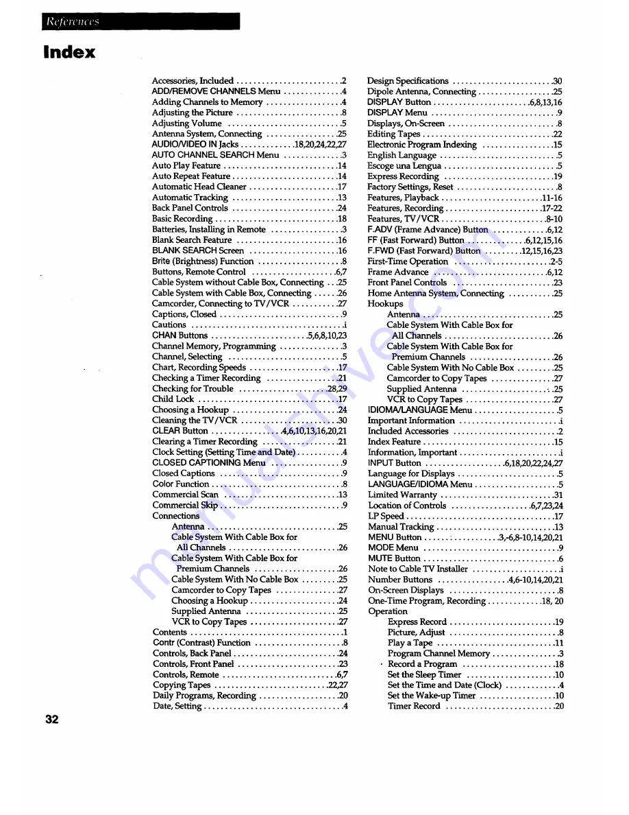 RCA T13060 User Manual Download Page 34