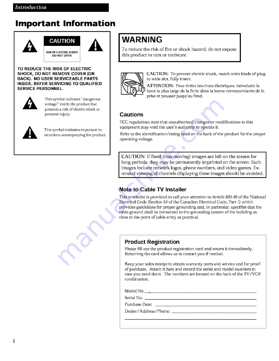 RCA T19064 User Manual Download Page 2