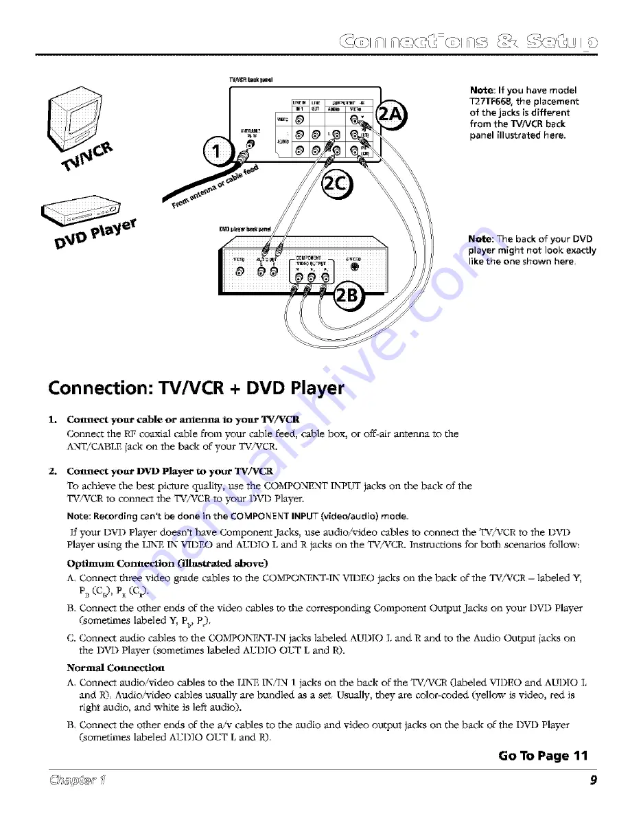 RCA TruFlat T27TF668 Скачать руководство пользователя страница 11