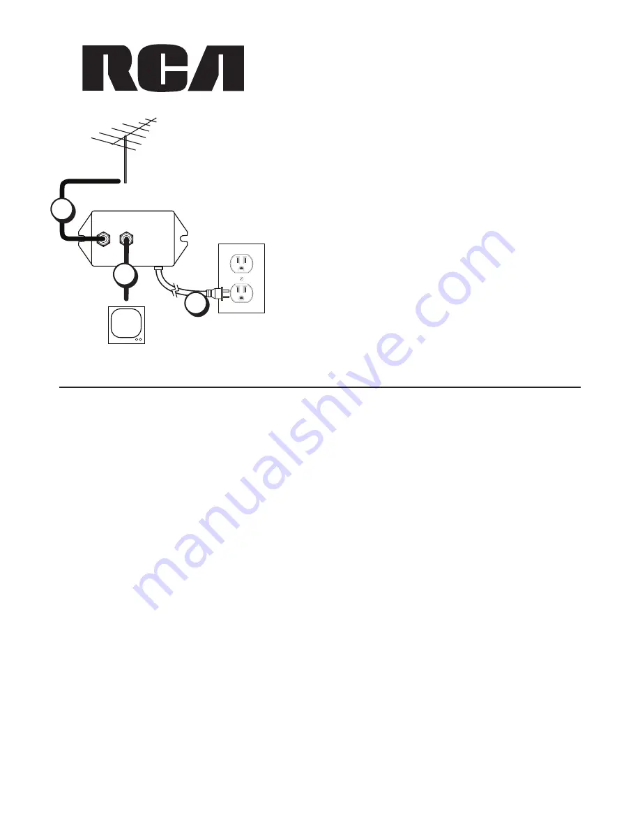 RCA VH100 - VH 100 - RF Amplifier User Manual Download Page 1