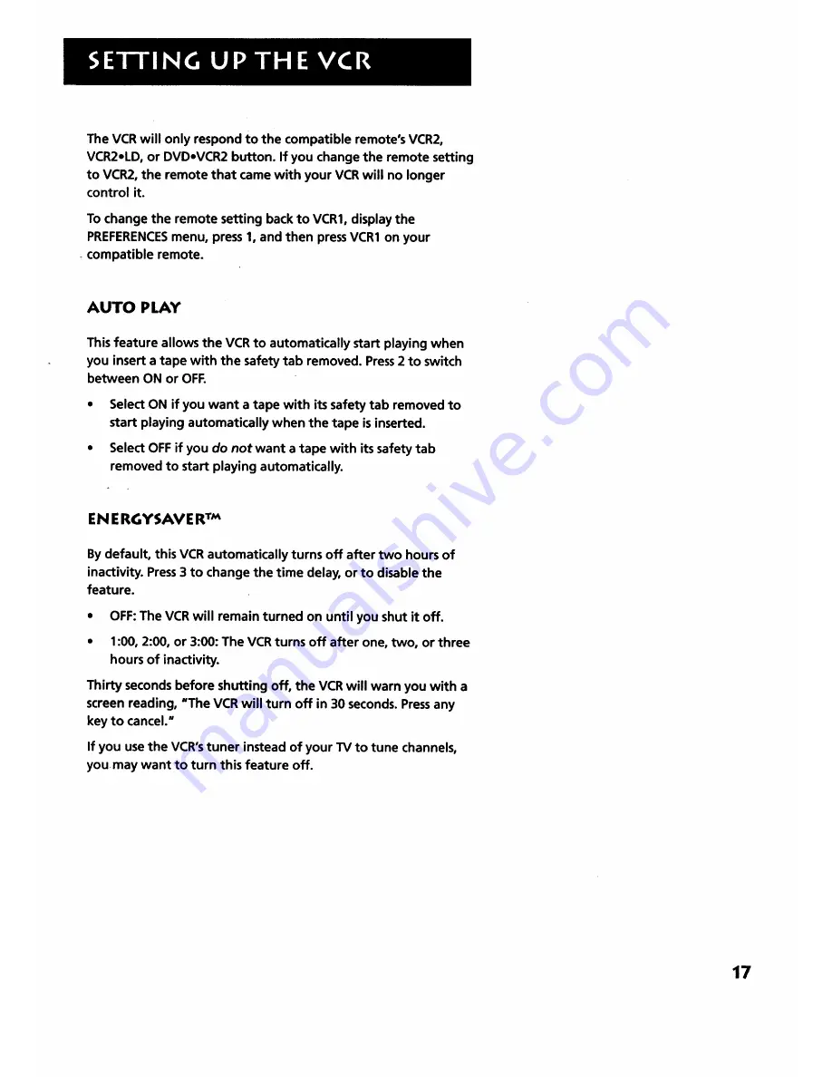 RCA VR349 User Manual Download Page 19