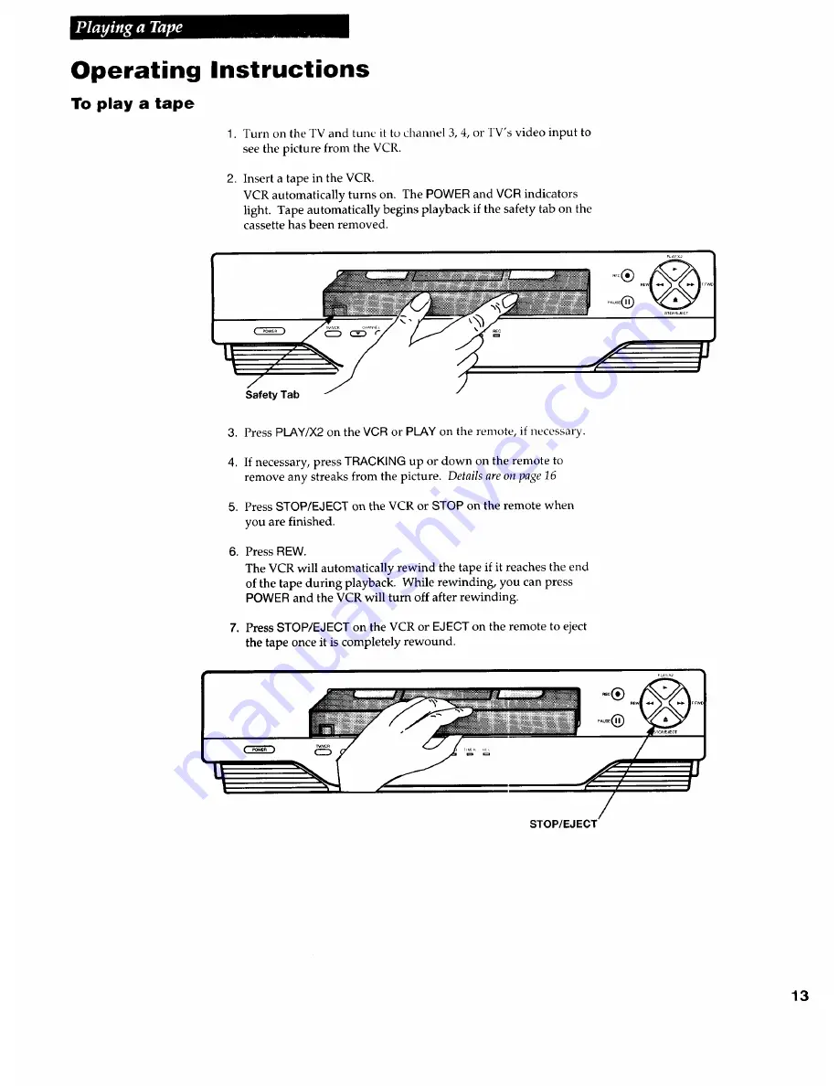 RCA VR502 Owner'S Manual Download Page 15