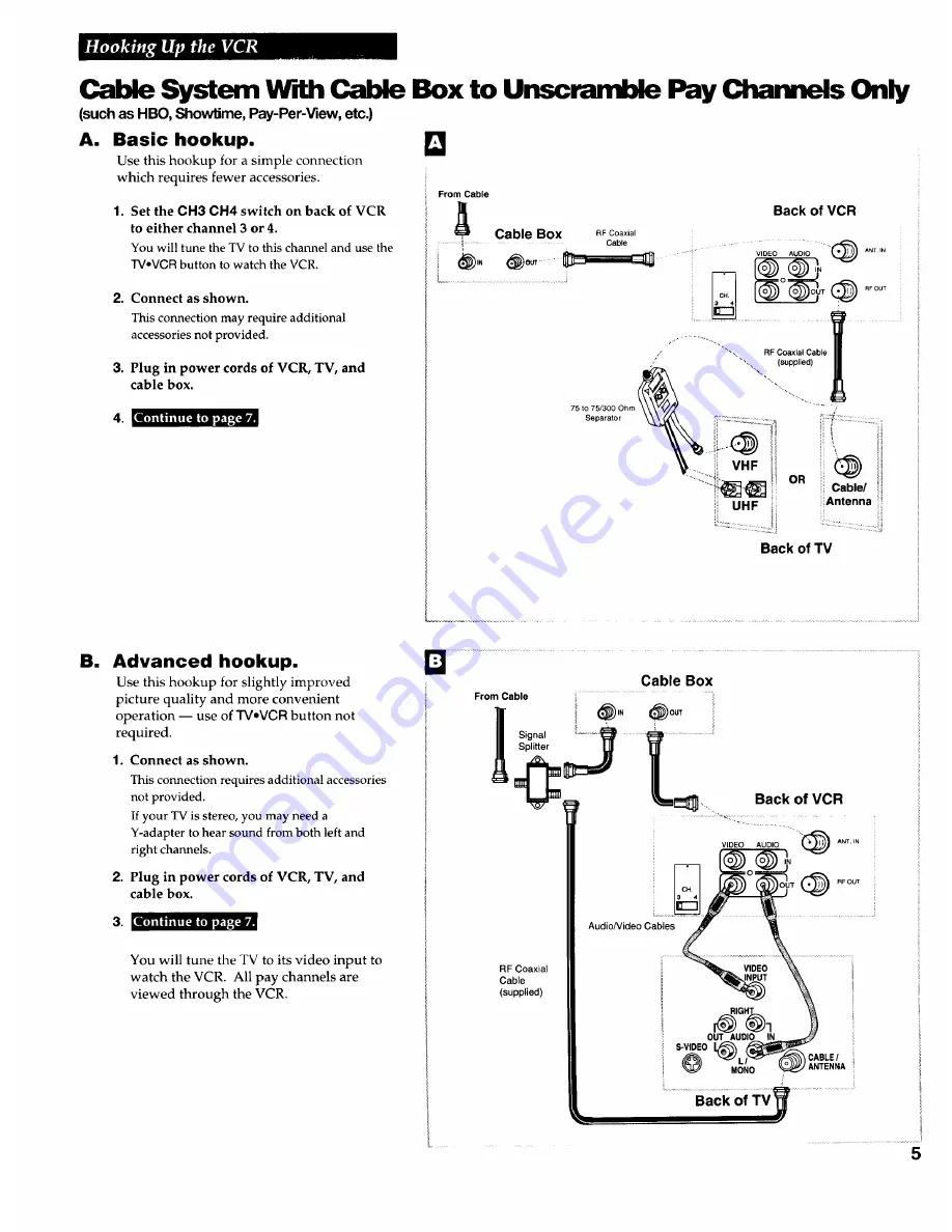 RCA VR509 User Manual Download Page 7