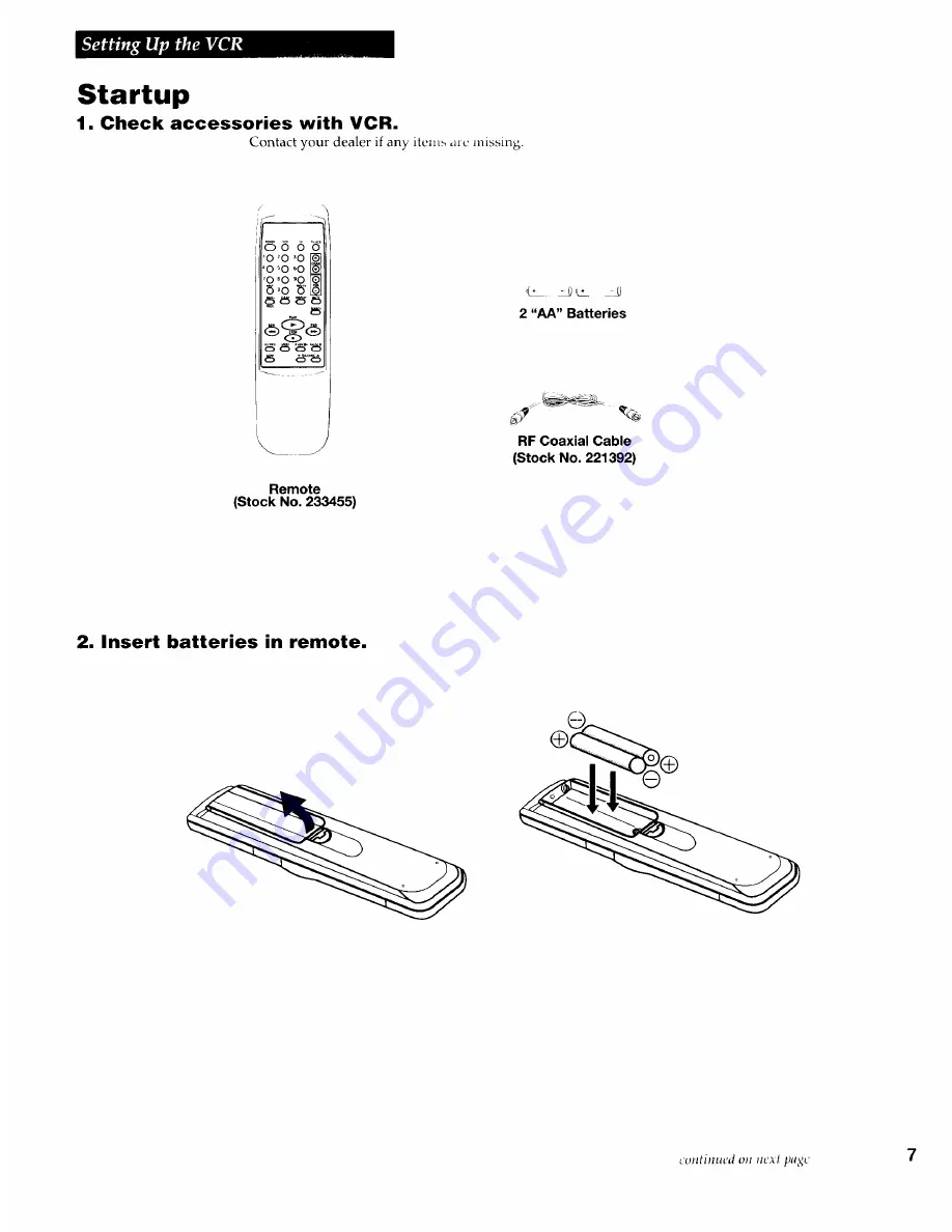 RCA VR509 User Manual Download Page 9