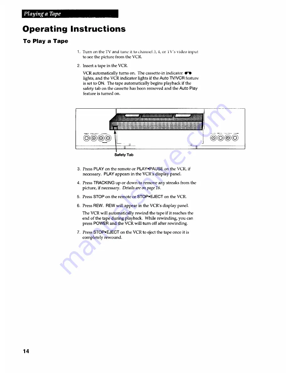 RCA VR509 User Manual Download Page 16